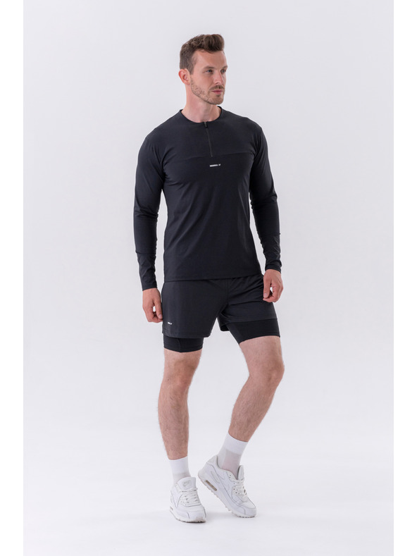 Nebbia Dvoslojne kratke hlače z mobilnimi žepi 318 M,siva