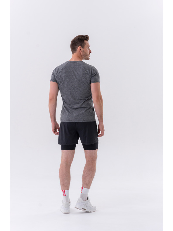 Nebbia Dvoslojne kratke hlače z mobilnimi žepi 318 M,siva