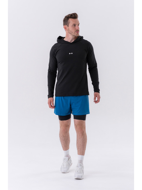 Nebbia Dvoslojne kratke hlače z mobilnimi žepi 318 M,siva