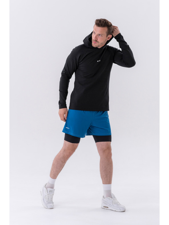 Nebbia Dvoslojne kratke hlače z mobilnimi žepi 318 M,siva