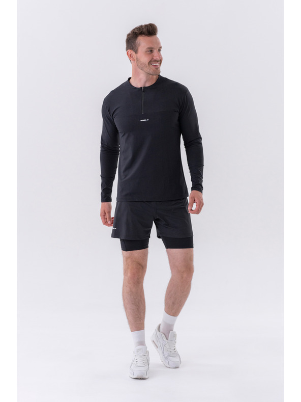 Nebbia Dvoslojne kratke hlače z mobilnimi žepi 318 M,siva