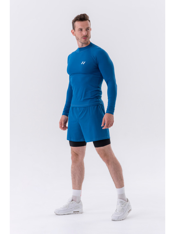 Nebbia Dvoslojne kratke hlače z mobilnimi žepi 318 M,siva