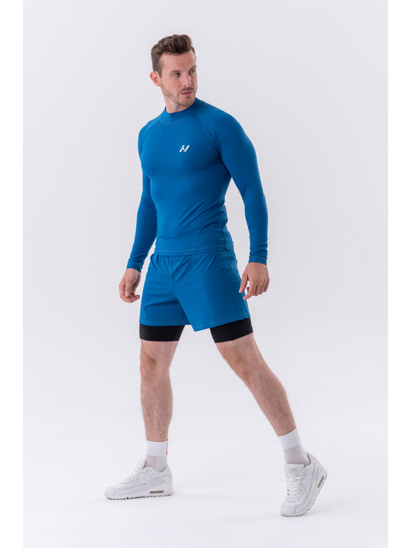 Nebbia Dvoslojne kratke hlače z mobilnimi žepi 318 M,siva