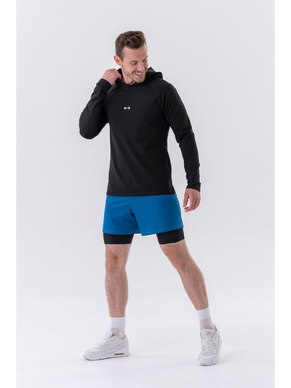 Nebbia Dvoslojne kratke hlače z mobilnimi žepi 318 M,siva