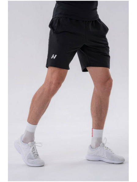 Nebbia Kratke hlače sproščenega kroja s stranskimi žepi 319 Black M,black