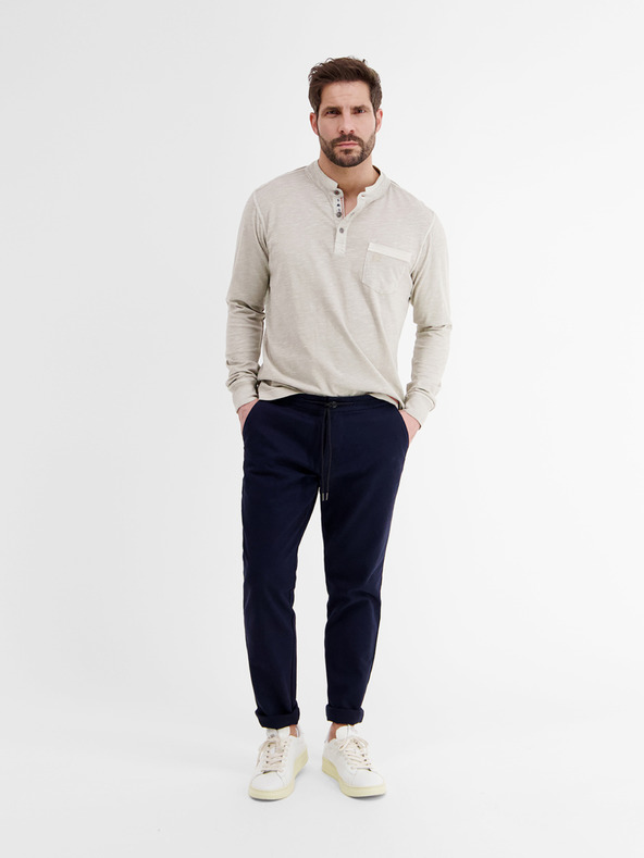 LERROS Temno modre moške hlače chino LERROS