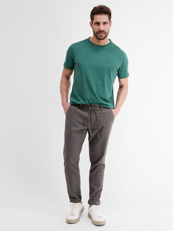 LERROS Moške sive hlače Chino s platnom LERROS