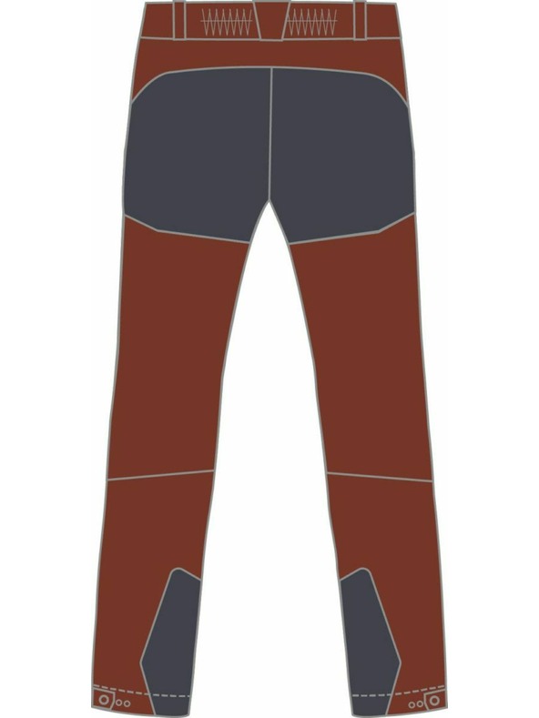 Kilpi Moške športne hlače Kilpi VILLAIN-M Dark Red