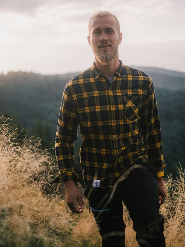 Kilpi Moška športna flanelna majica Kilpi FLANNY-M rumena