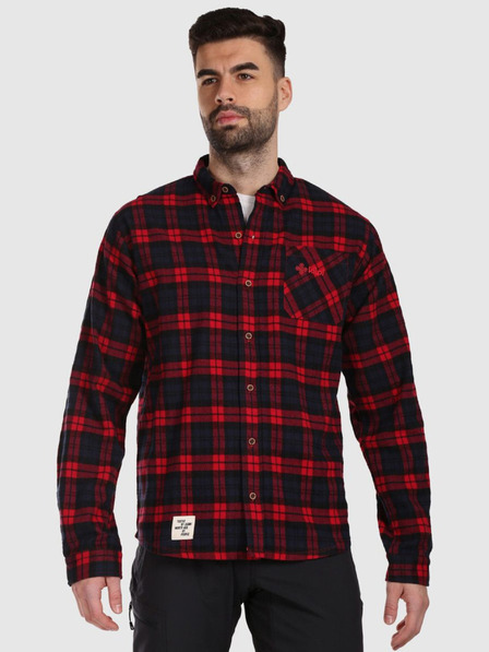 Kilpi Moška športna flanelna majica Kilpi FLANNY-M rdeča