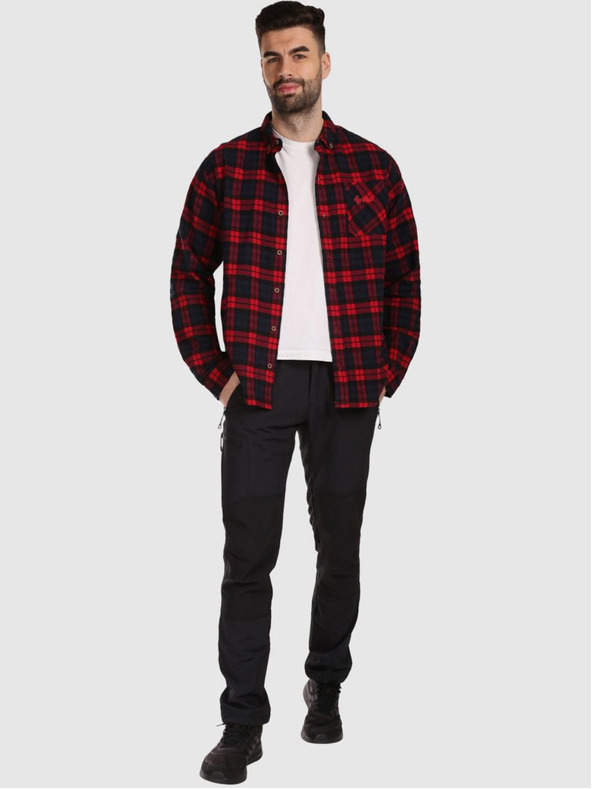 Kilpi Moška športna flanelna majica Kilpi FLANNY-M rdeča
