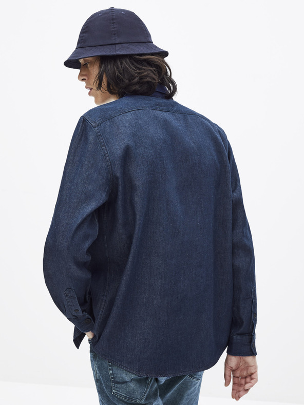 Celio Temno modra majica iz džinsa Celio Sawork