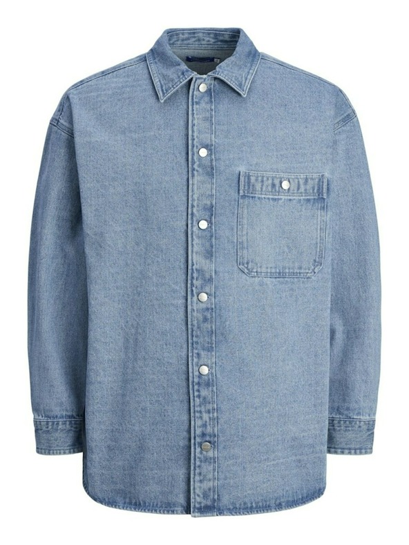 Jack & Jones Modra moška majica Jack & Jones Santorini Denim Top