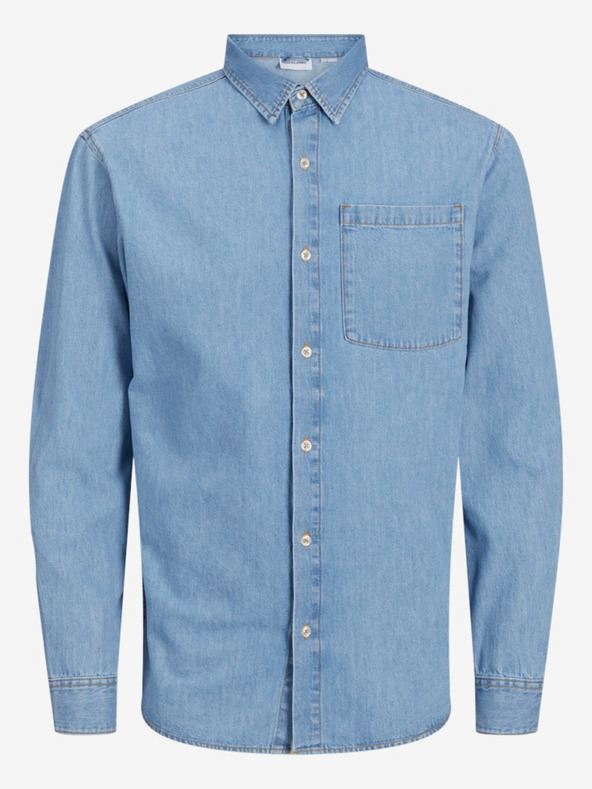Jack & Jones Modra moška majica Jack & Jones Creek Denim