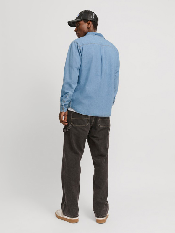 Jack & Jones Modra moška majica Jack & Jones Creek Denim