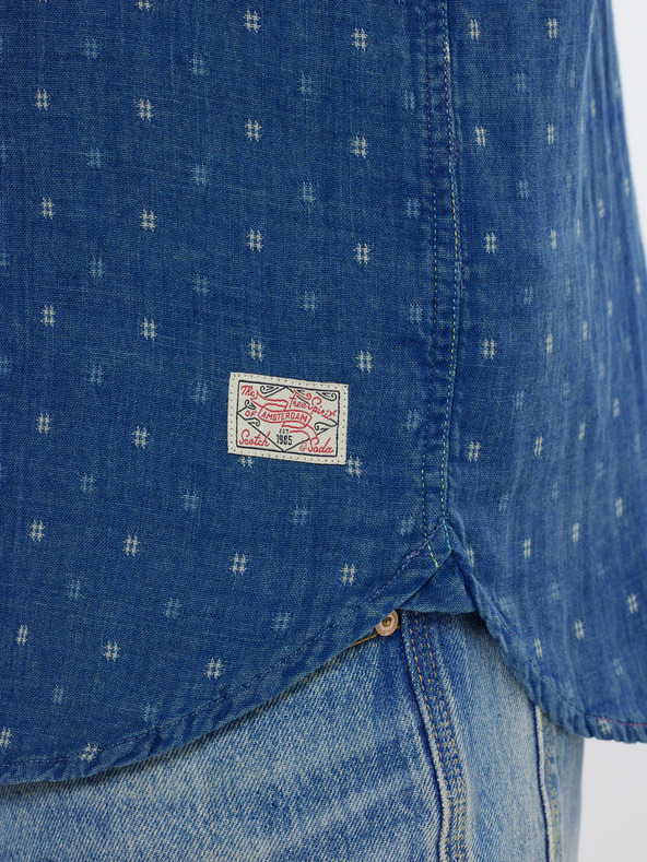 Scotch & Soda Modra moška majica iz džinsa Scotch & Soda