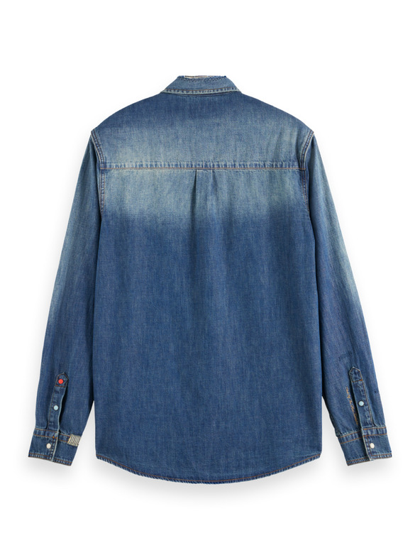 Scotch & Soda Modra moška majica iz džinsa Scotch & Soda Delovna oblačila