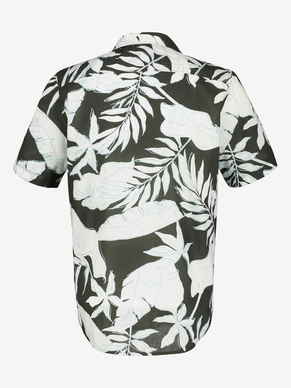 LERROS Bela in zelena moška srajca s cvetličnim vzorcem LERROS