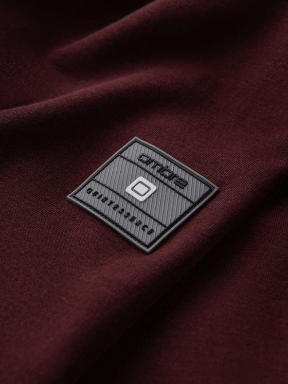 Ombre Clothing Moška strukturirana pletena majica z ovratnikom - grafitni melanž V1 OM-SSNZ-0149 Ombre Clothing