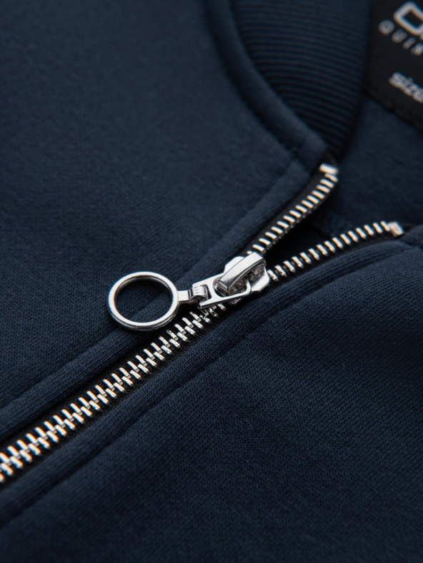 Ombre Clothing Moška strukturirana pletena majica z ovratnikom - grafitni melanž V1 OM-SSNZ-0149 Ombre Clothing