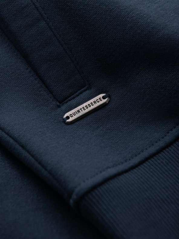 Ombre Clothing Moška strukturirana pletena majica z ovratnikom - grafitni melanž V1 OM-SSNZ-0149 Ombre Clothing