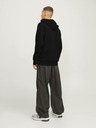 Jack & Jones Črna moška jopa s kapuco Jack & Jones