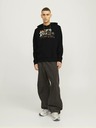 Jack & Jones Črna moška jopa s kapuco Jack & Jones