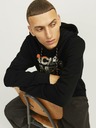 Jack & Jones Črna moška jopa s kapuco Jack & Jones