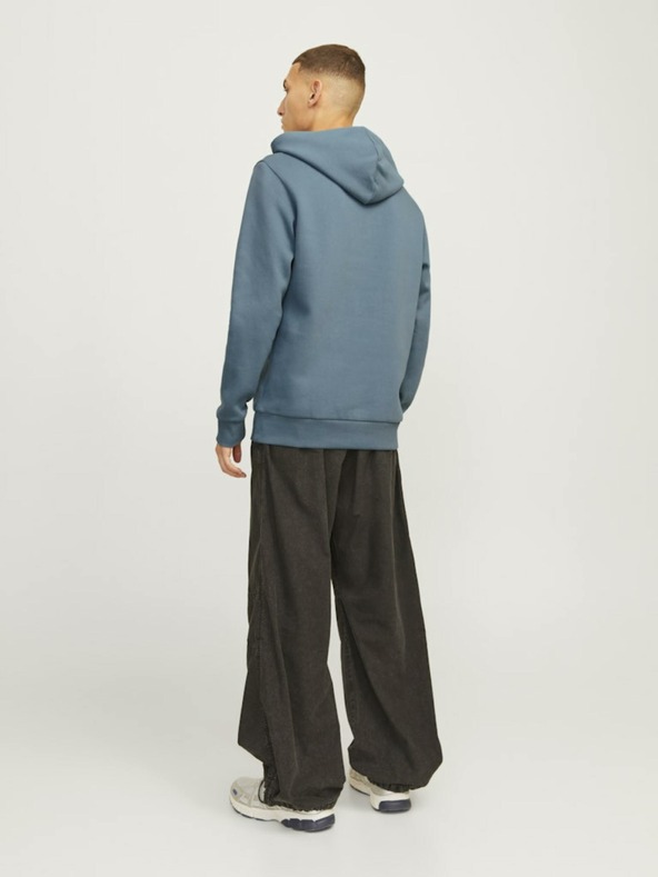 Jack & Jones Modra moška majica s kapuco Jack & Jones