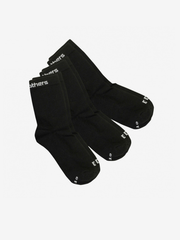 Horsefeathers 3PACK Horsefeathers nogavice črne