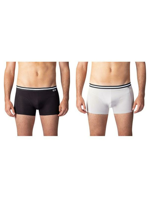 Bellinda Dvojni paket bombažnih boksaric - 2x črne - sive