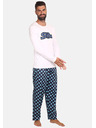 Styx Moška pižama Styx Polka Dot