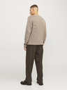 Jack & Jones Jack & Jones Moški bež pulover z zadrgo
