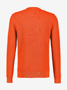 LERROS Oranžni moški osnovni pulover z rebri LERROS