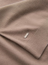 Ombre Clothing Moški pleteni roloki iz viskoze - temno bež V3 OM-SWTN-0127 Ombre Clothing