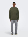 ONLY & SONS Kaki moške jopice ONLY & SONS Ese Sweater