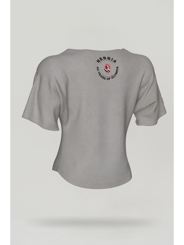 Nebbia majica iz opranega bombaža GOLDEN AGE 788 M, svetlo siva