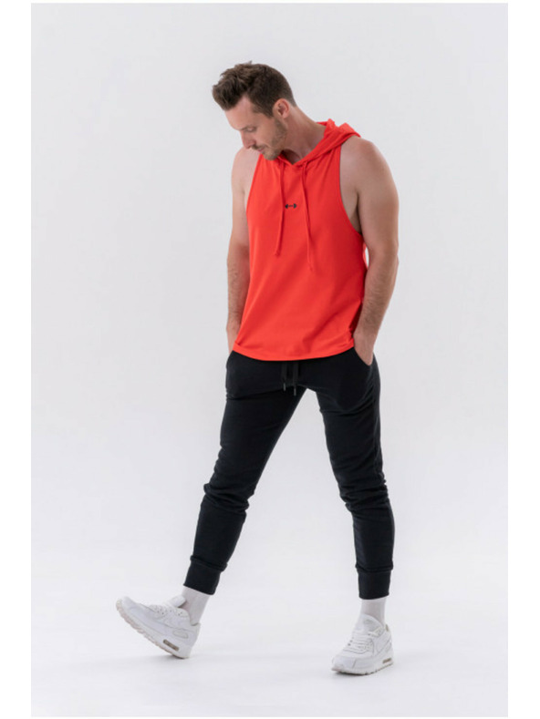 Nebbia Fitnes majica s kapuco 323 Rdeča Nebbia