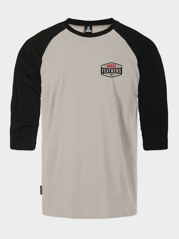 Horsefeathers Majica Hexagon II Raglan - cement velikost L HORSEFEATHERS