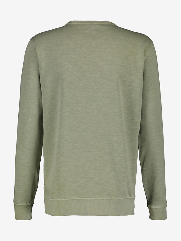 LERROS Zelena moška majica z dolgimi rokavi LERROS