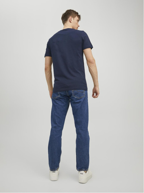 Jack & Jones Jack & Jones temno modra moška jopa s kapuco