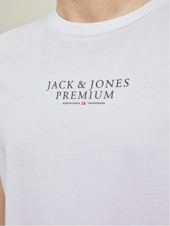 Jack & Jones Bela moška jopa s kapuco Jack & Jones