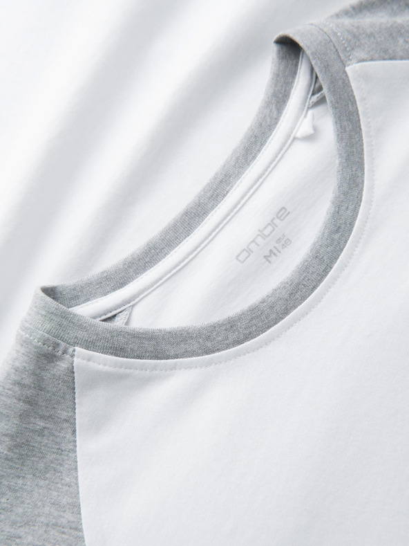 Ombre Clothing Moška potiskana majica z dolgimi rokavi - črna V1 OM-LSPT-0119 Ombre Clothing