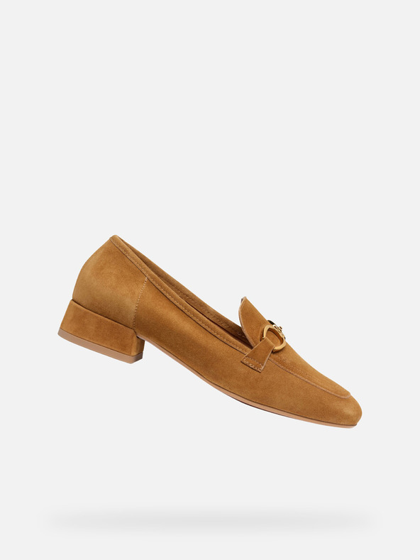 Geox Rjavi ženski mokasini Dhyalma