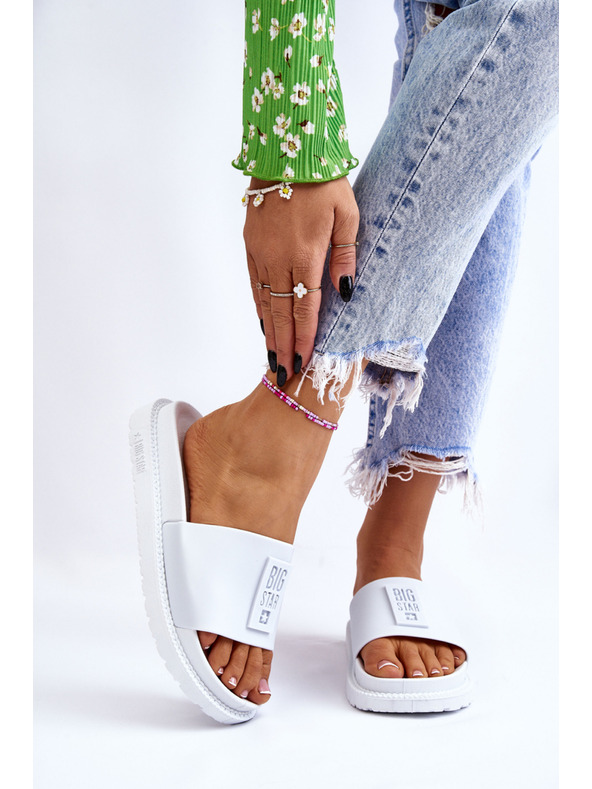 BIG STAR SHOES Ženski copati Big Star White