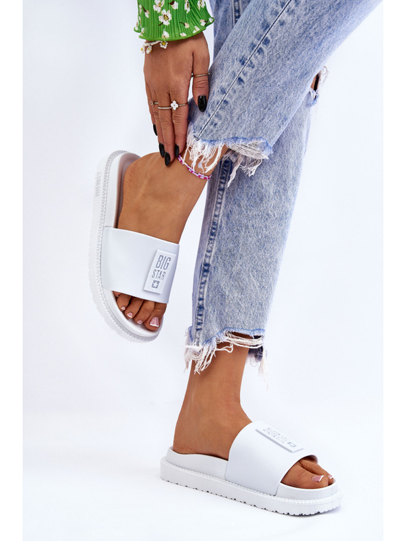 BIG STAR SHOES Ženski copati Big Star White