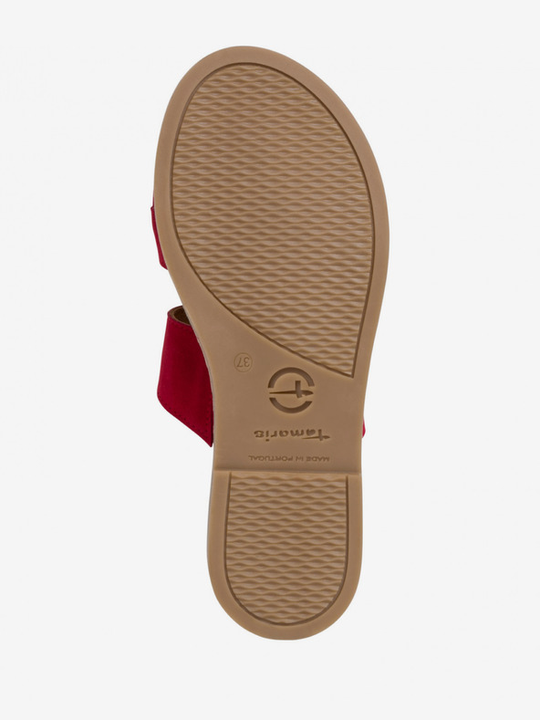 Tamaris Ženski copati iz rdečega semiša Tamaris