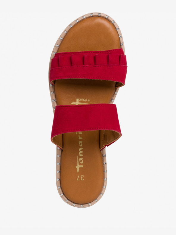Tamaris Ženski copati iz rdečega semiša Tamaris