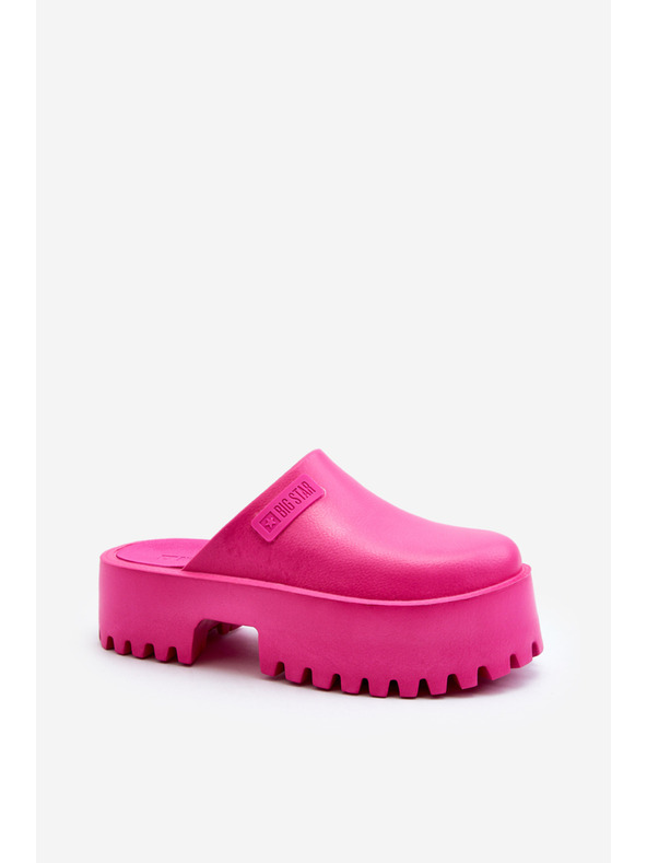 BIG STAR SHOES Big Star Ženske japonke z visoko peto - bele - Bela