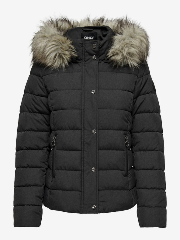 ONLY Črna ženska zimska prešita jakna ONLY New Luna